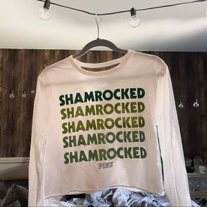 Victoria Secret Pink Shamrocked Long sleeve